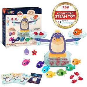 Battat Education–Penguin Math Balance Scale stem skil Educational toddler game